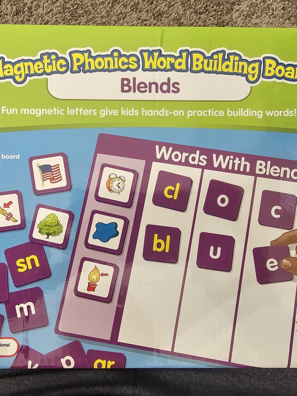 Magnetic Phonics Word Building Board - Blends